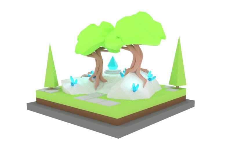 Isometric Nature Scene preview image 1